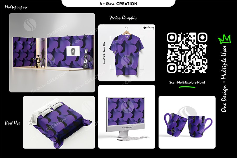 Violet Drift Flow Pattern Design – Premium Smooth Gradient Surface System - Image 2