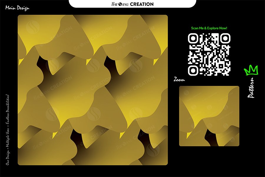 Golden Soft Fold Pattern Design – Premium Tonal Gradient Surface System