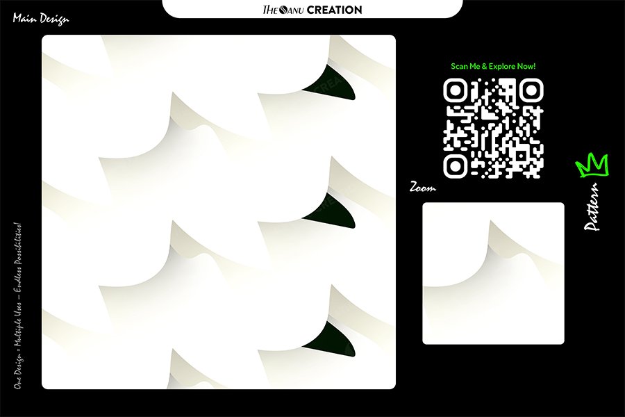 Ivory Shadow Fold Pattern Design – Premium Minimal Gradient Surface System