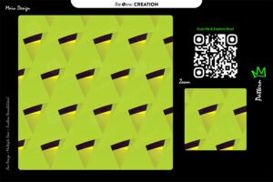 Lime Edge Vector Pattern Design – Premium Angular Surface System