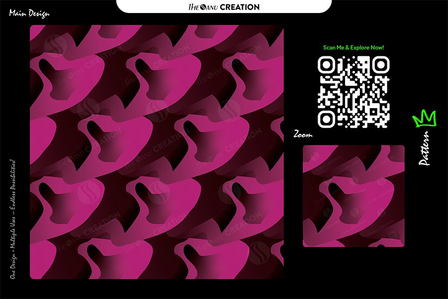 Rose Magenta Flow Pattern Design – Premium Contrast Gradient Surface System