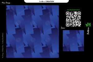 Cobalt Edge Flow Seamless Pattern for Textile & Surface Design
