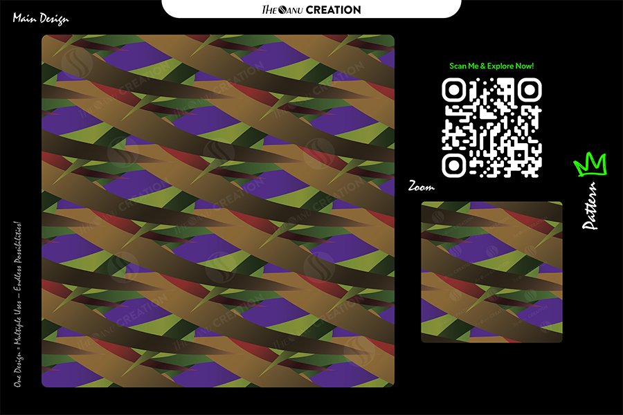 Earthwoven Rhythm Seamless Pattern for Textile & Surface Design