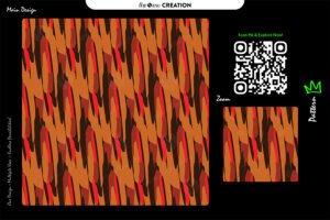 Ember Stroke Rhythm Seamless Pattern for Textile & Surface Design