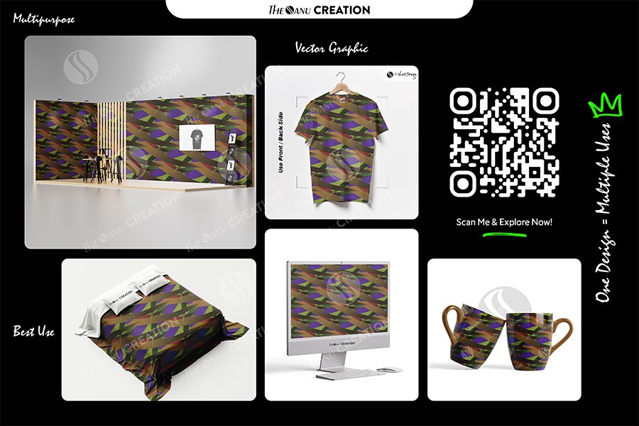 Earthwoven Rhythm Seamless Pattern for Textile & Surface Design - Image 2