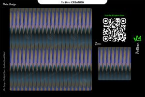 Indigo Bronze Vertical Rhythm Seamless Pattern for Textile & Surface Design