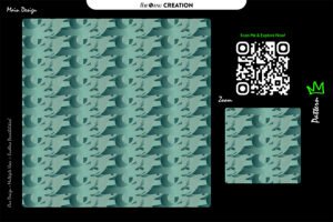 Mint Echo Motion Seamless Pattern for Textile & Surface Design