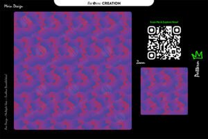 Violet Pulse Mosaic Seamless Pattern for Textile & Surface Design